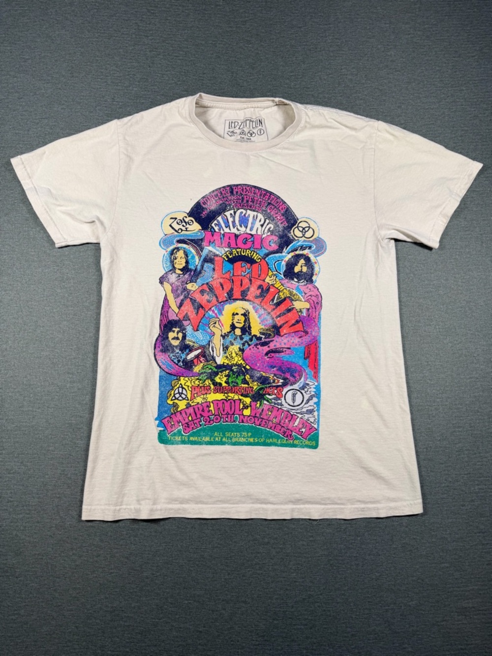 Led Zeppelin Electric Magic Graphic Tee - White